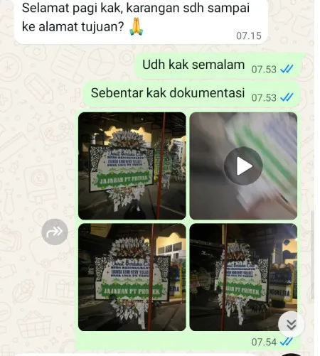 Pengiriman Papan Bunga Selamat Tulas Karangdowo